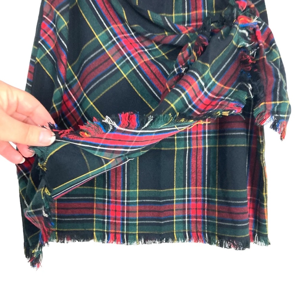 💫🌟PERFECT PARTY SKIRT! 🎄🎁Grace & Lace Plaid Tartan Faux Wrap Skirt